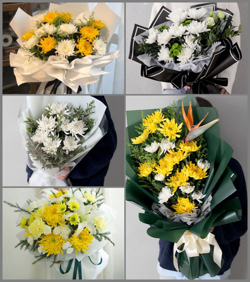 山东青岛平度市同和街道白事花束代送